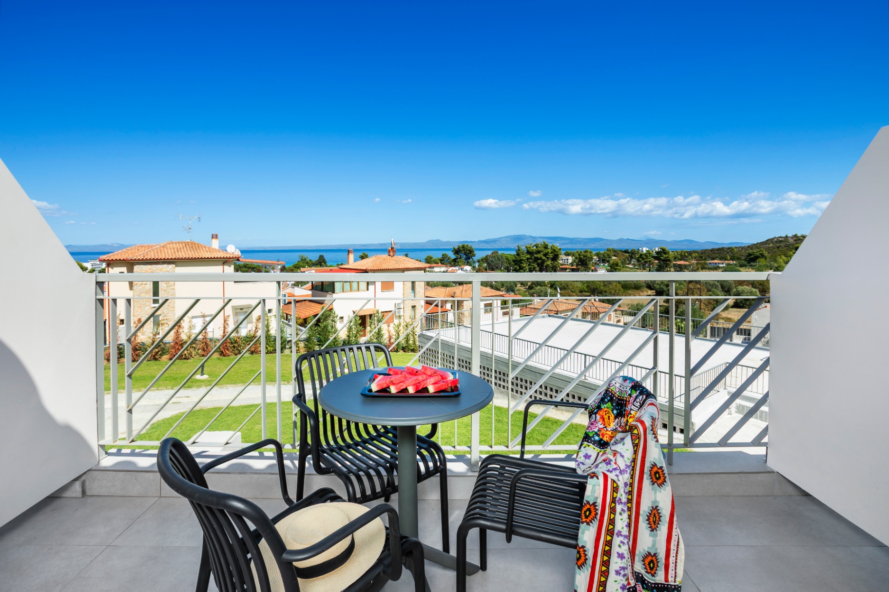 Private balcony with sea view
