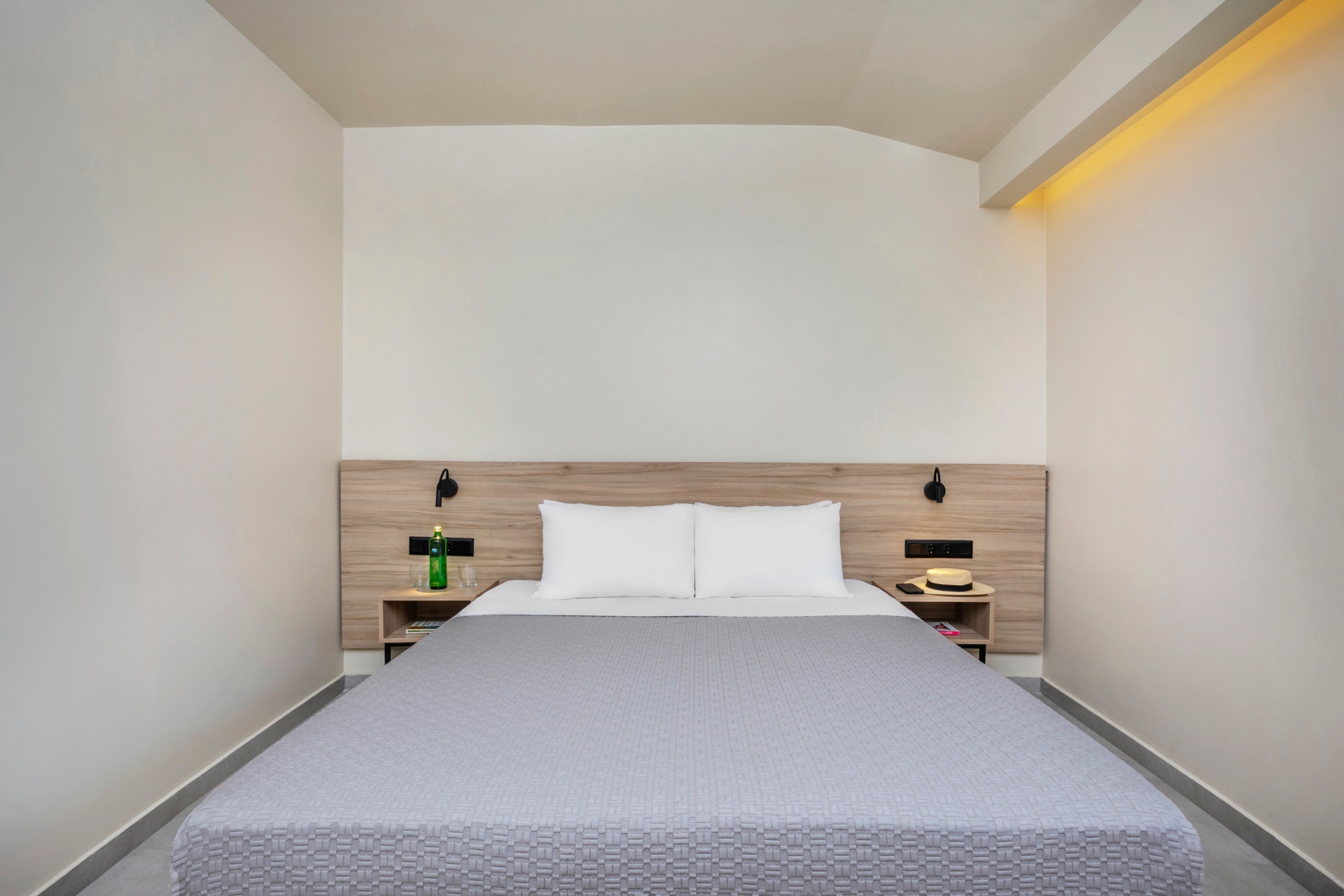 Apartment bedroom with double bed
